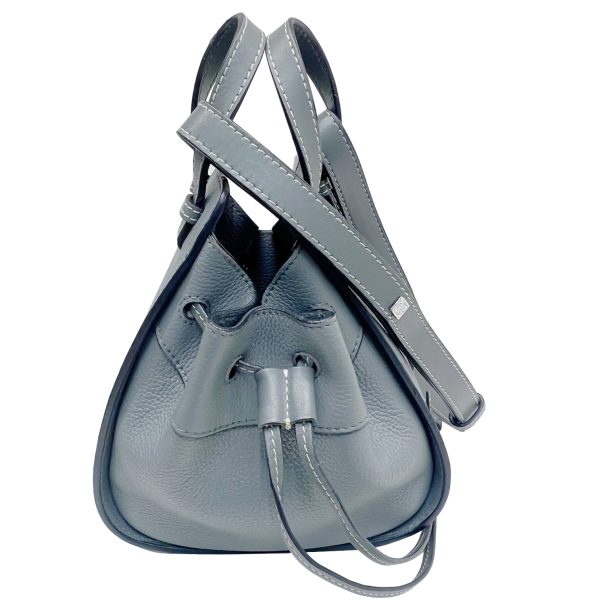 imgrc0087635702 Loewe Hammock Mini Shoulder Bag Leather Gray