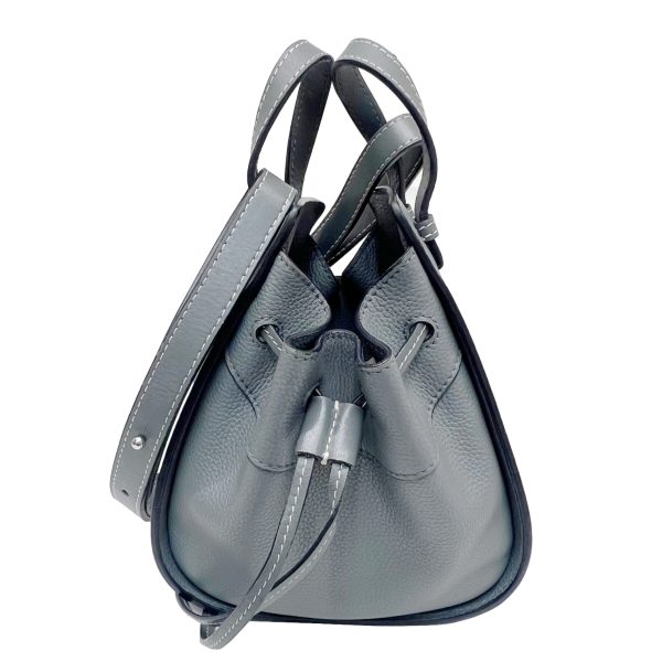 imgrc0087635703 Loewe Hammock Mini Shoulder Bag Leather Gray