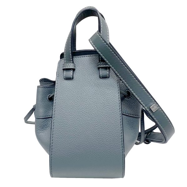 imgrc0087635710 Loewe Hammock Mini Shoulder Bag Leather Gray