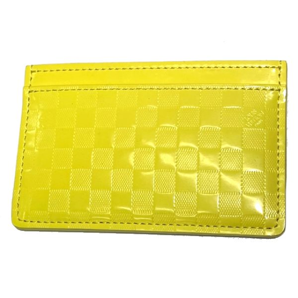 imgrc0087700980 Louis Vuitton Porte Cult Sample Card Case Damier Facet Canvas Yellow