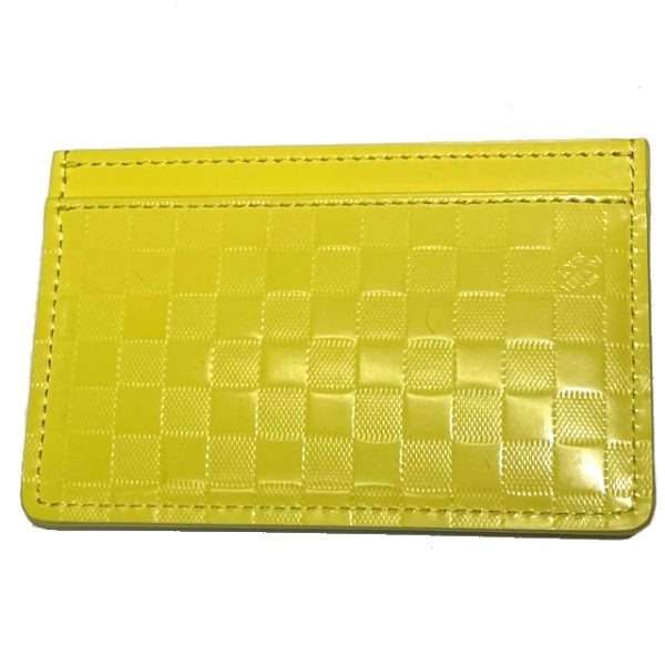 imgrc0087700981 Louis Vuitton Porte Cult Sample Card Case Damier Facet Canvas Yellow