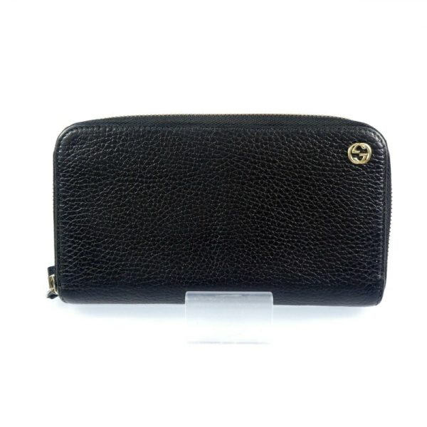 imgrc0087774348 Gucci Calf Interlocking G Long Wallet Black