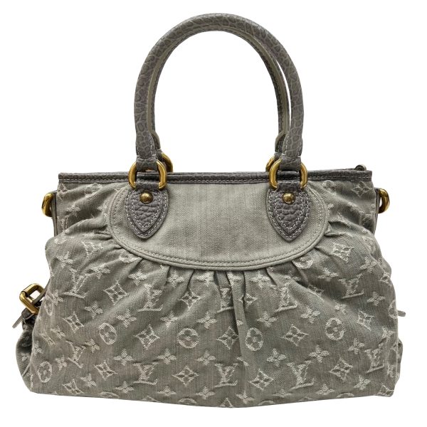 imgrc0087799200 Louis Vuitton Neocavi MM Shoulder Bag Monogram Denim Gray