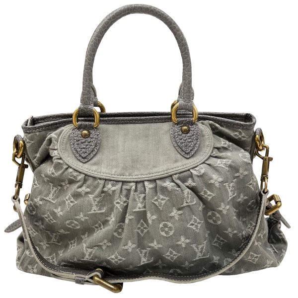 imgrc0087799202 Louis Vuitton Neocavi MM Shoulder Bag Monogram Denim Gray