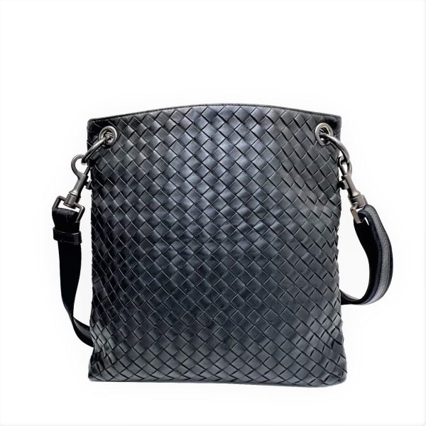 imgrc0088077331 Bottega Veneta Shoulder Bag Intrecciato Leather Black