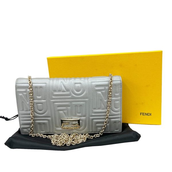 imgrc0088145535 FENDI Chain Wallet Silver