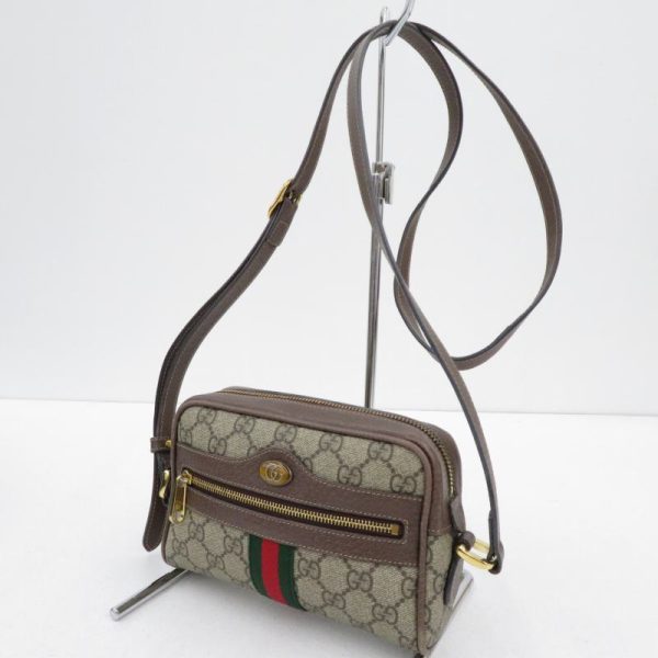 imgrc0088257946 Gucci GG Supreme Mini Bag Shoulder Bag Brown