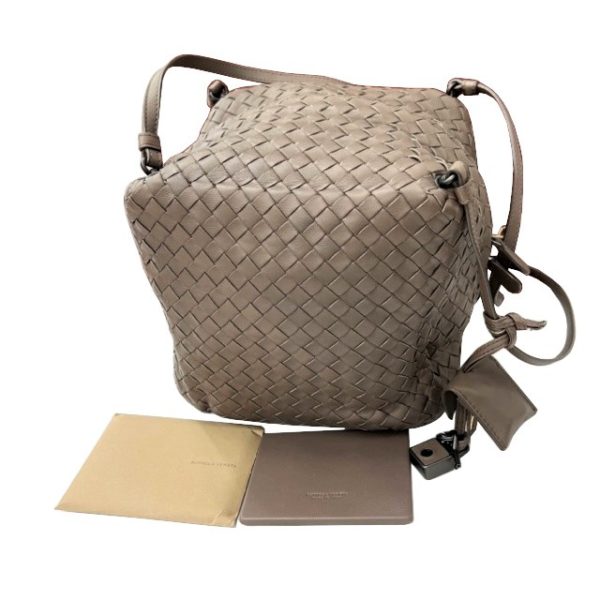 imgrc0088305972 Bottega Veneta Shoulder Bag Intrecciato Greige