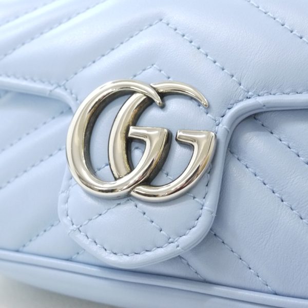 imgrc0088308981 Gucci GG Marmont Quilted Super Mini Bag Blue