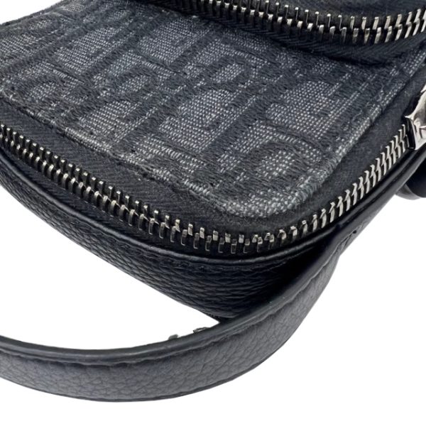 imgrc0088332477 Christian Dior Rider Oblique Jacquard Mini Shoulder Bag Black