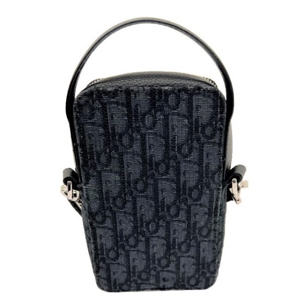 imgrc0088332483 Christian Dior Rider Oblique Jacquard Mini Shoulder Bag Black