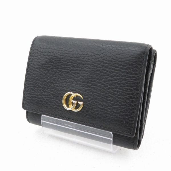 imgrc0088334988 Gucci GG Marmont Tri FWallet Black