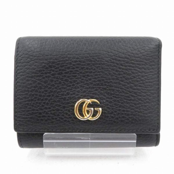 imgrc0088334989 Gucci GG Marmont Tri FWallet Black