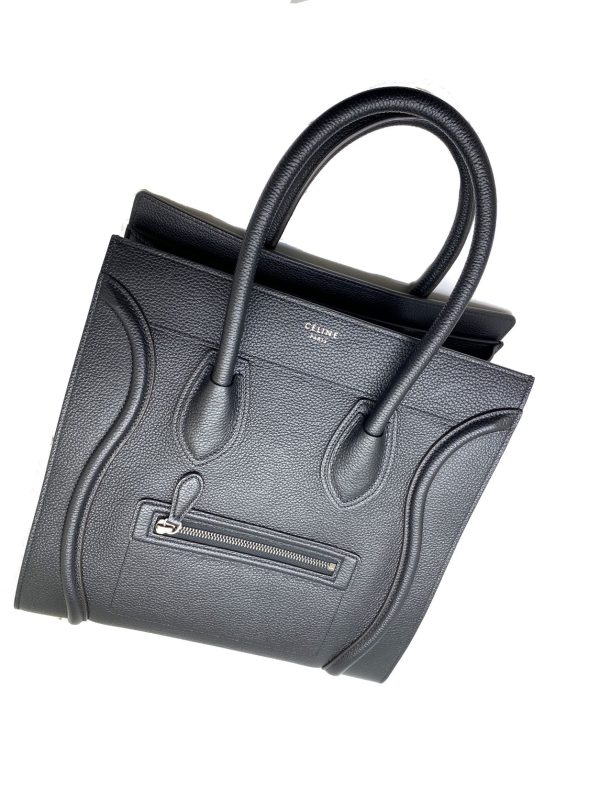 imgrc0088691156 CELINE Luggage Mini Shopper Leather Black