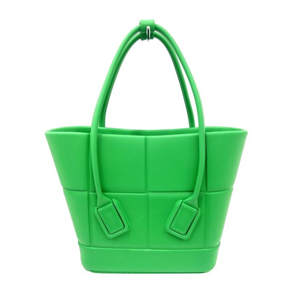 imgrc0089018522 Bottega Veneta The Arco Rubber Handbag Tote Mini Green