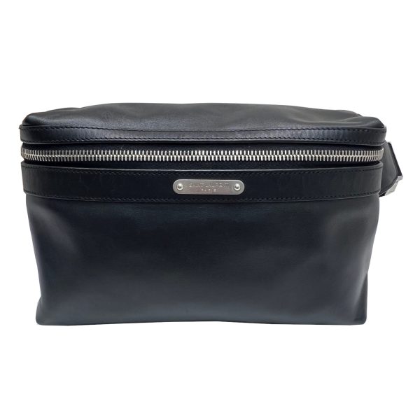 imgrc0089079070 Saint Laurent Belt Bag Waist Pouch Leather Black