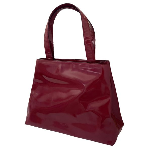 imgrc0089143599 PRADA enamel tote bag red handbag