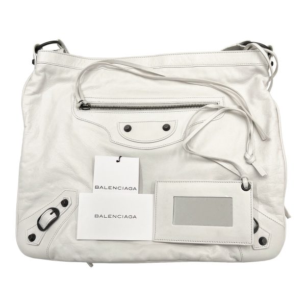 imgrc0089181050 BALENCIAGA Classic Flat Shoulder Bag White