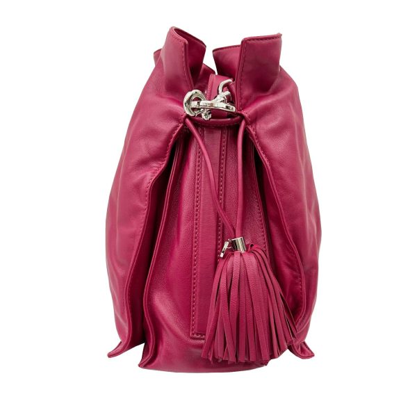 imgrc0089823506 Loewe Flamenco Drawstring Shoulder Bag Nappa Leather Pink