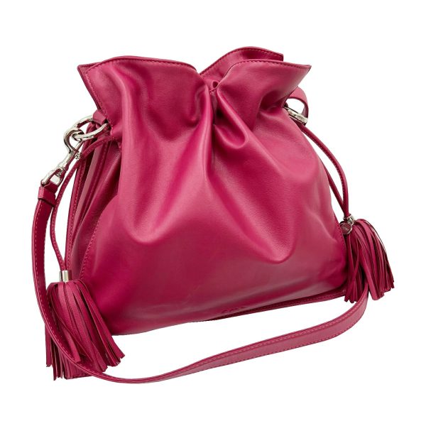 imgrc0089823508 Loewe Flamenco Drawstring Shoulder Bag Nappa Leather Pink