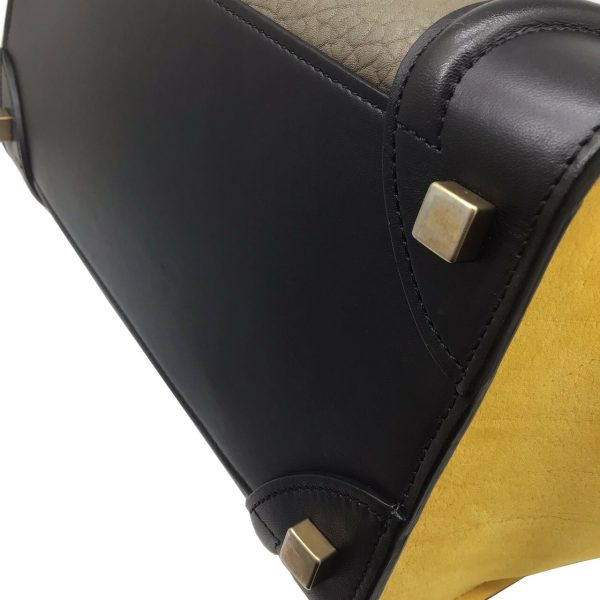 imgrc0089857821 CELINE Luggage Micro Handbag Multicolor Yellow Black Gray