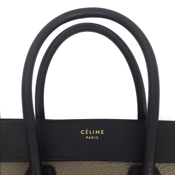 imgrc0089857829 CELINE Luggage Micro Handbag Multicolor Yellow Black Gray