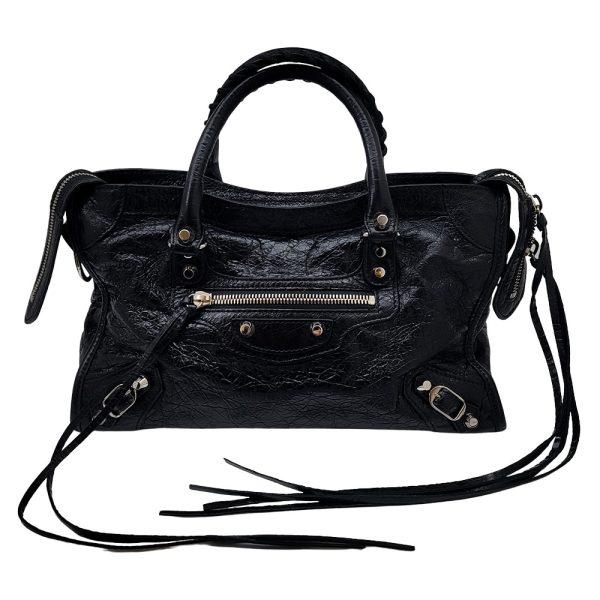 imgrc0089857830 Balenciaga City S Leather Handbag Black