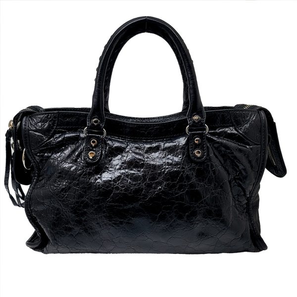 imgrc0089857833 Balenciaga City S Leather Handbag Black