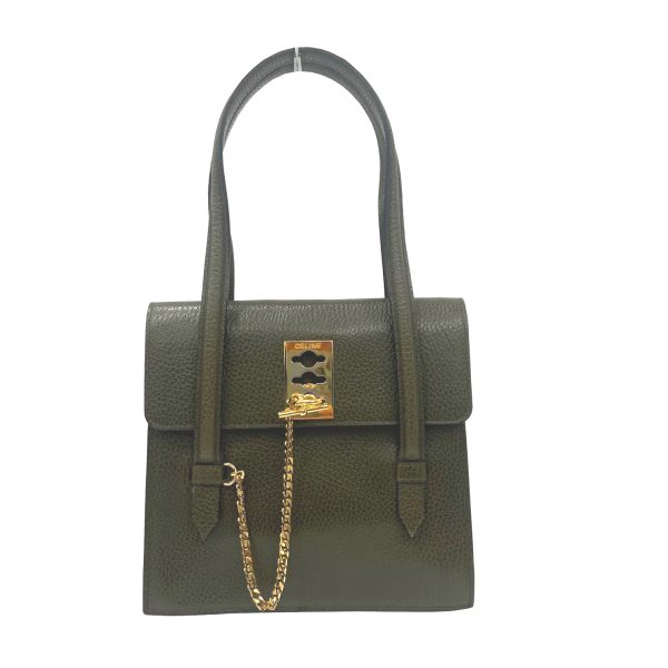 imgrc0089889516 CELINE Vintage Handbag Gold Hardware Khaki