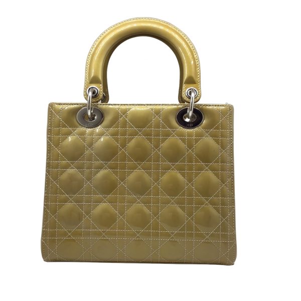 imgrc0090036448 Dior Lady Dior 2WAY Bag Patent Enamel Mustard Yellow