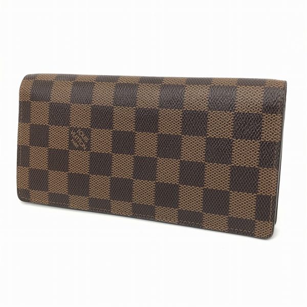 imgrc0090078107 Louis Vuitton Damier Portefeuille Brazza BifLong Wallet Brown