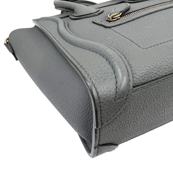 imgrc0090083581 CELINE Luggage Nano Shopper 2WAY Handbag Shoulder Bag Coal Gray