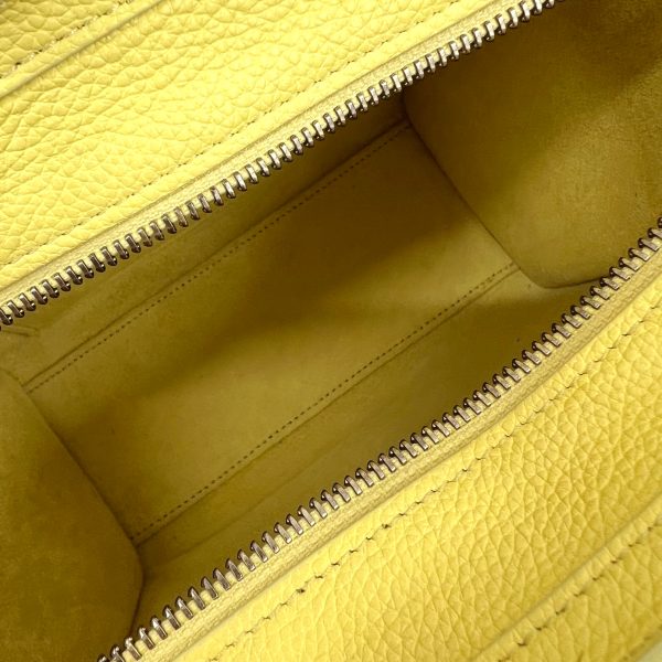 imgrc0090151024 CELINE Nano Luggage Bag Calfskin 2WAY Shoulder Bag Yellow