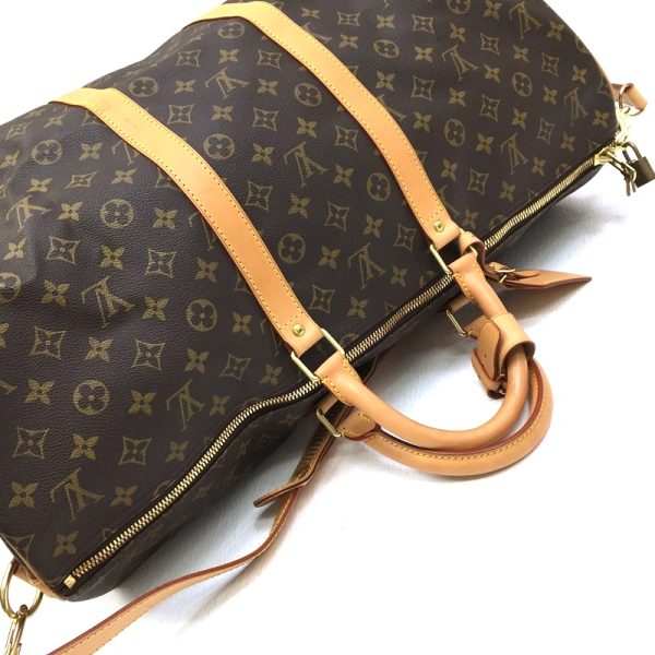 imgrc0090196137 Louis Vuitton Keepall Bandouliere 55 Bag Monogram Brown