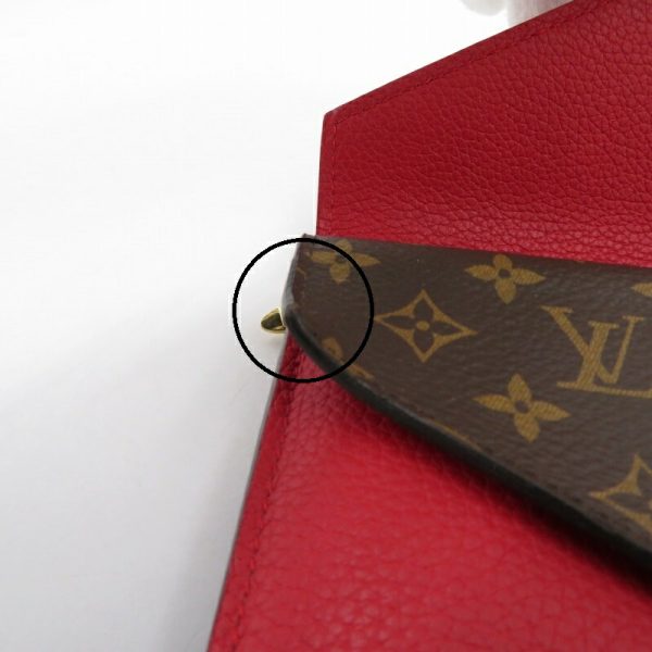 imgrc0090221084 Louis Vuitton Portefeuille Double V BifLong Wallet Monogram Red