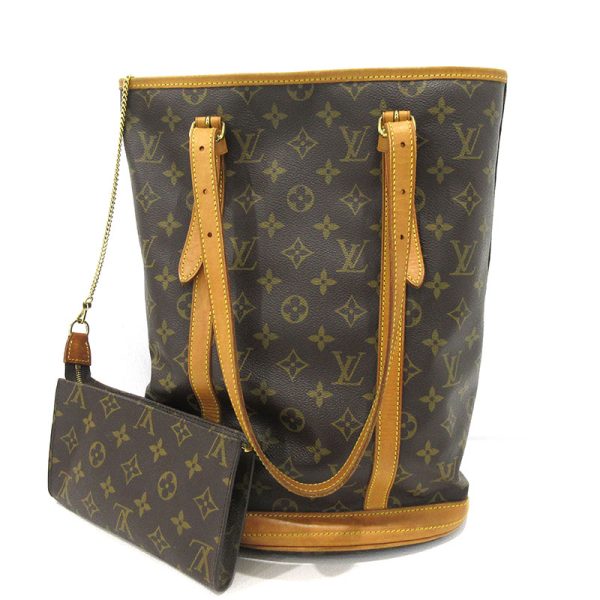 imgrc0090258963 Louis Vuitton Bucket GM Tote Bag Monogram Brown