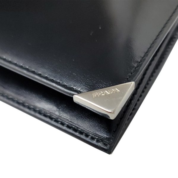 imgrc0090502983 PRADA Bi Fold Long Wallet Leather Black