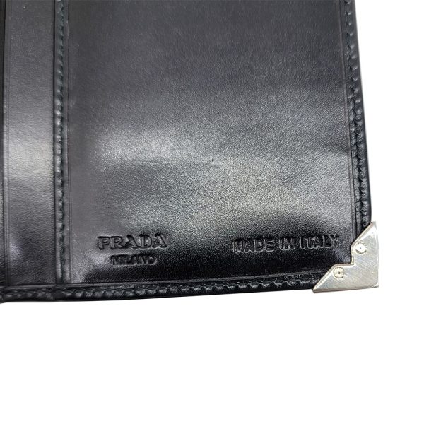 imgrc0090502990 PRADA Bi Fold Long Wallet Leather Black