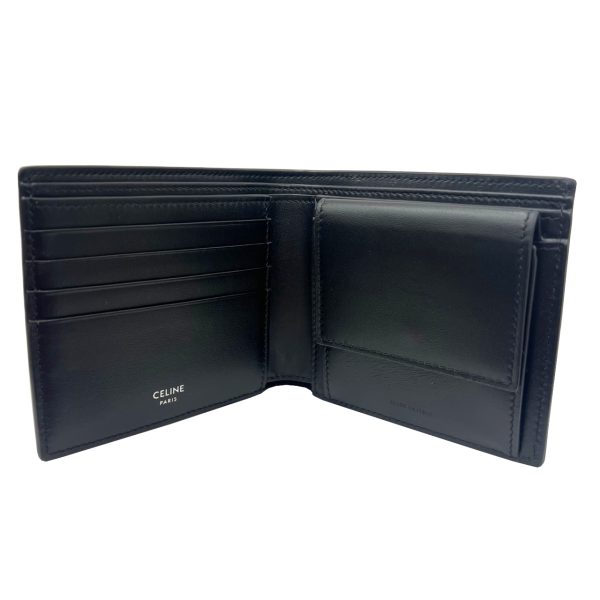 imgrc0090747018 CELINE Bifold Wallet Calfskin Black