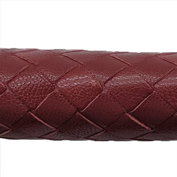 imgrc0090754624 Bottega Veneta Intrecciato Long Wallet Round Zipper Red Black