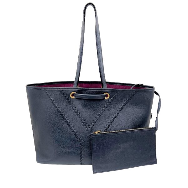 imgrc0091107113 Yves Saint Laurent Neo Double Reversible Tote Leather Blue