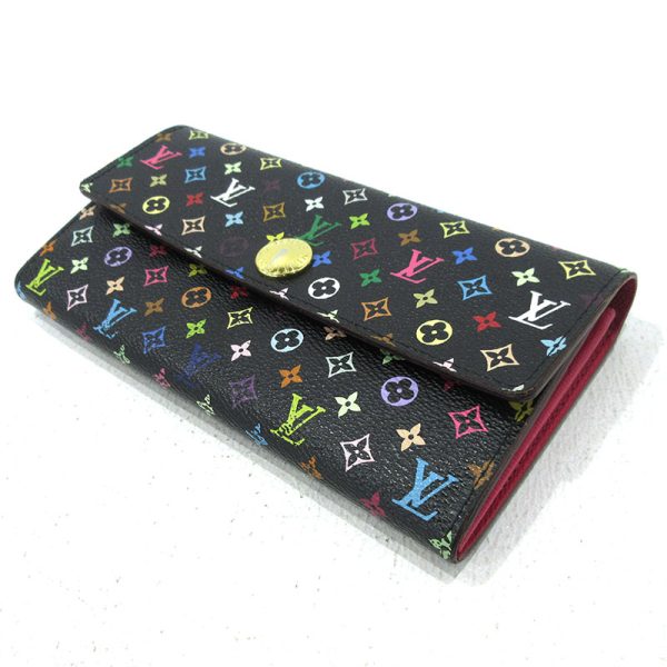 imgrc0091198305 Louis Vuitton Portefeuille Sara Bi FLong Wallet Monogram Multicolor Black