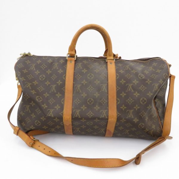 imgrc0091240261 Louis Vuitton Keepall 50 Bandouliere Bag Monogram Brown