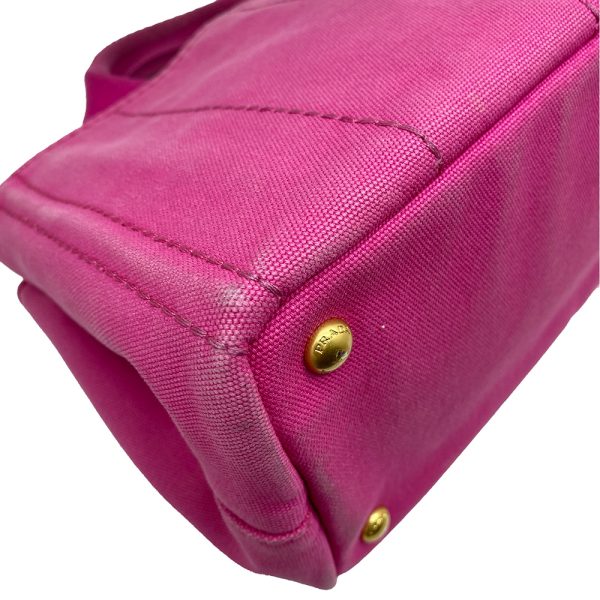 imgrc0091455878 PRADA Canapa Tote Bag Canvas Fuchsia Pink