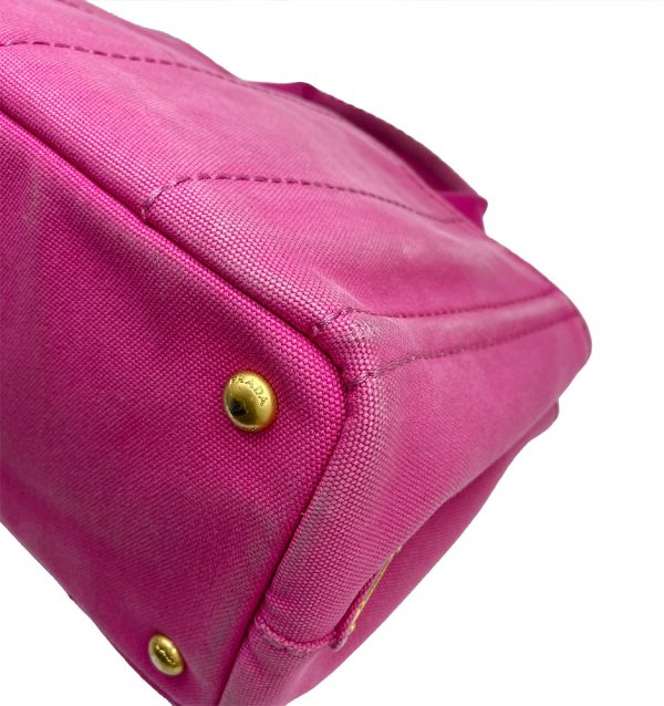 imgrc0091455879 PRADA Canapa Tote Bag Canvas Fuchsia Pink