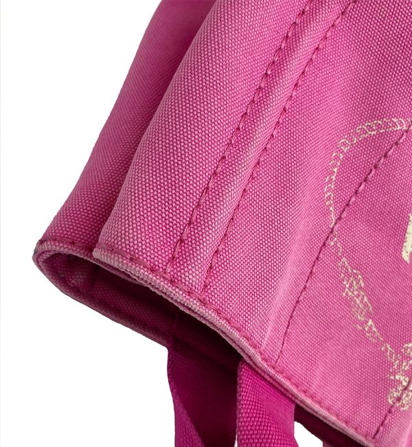 imgrc0091455882 PRADA Canapa Tote Bag Canvas Fuchsia Pink