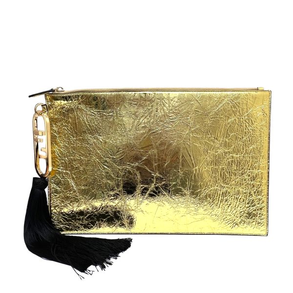 imgrc0091468116 FENDI Large Flat Pouch Gold