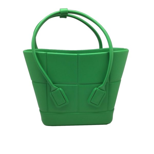 imgrc0091480111 Bottega Veneta The Arco Rubber Handbag Tote Green