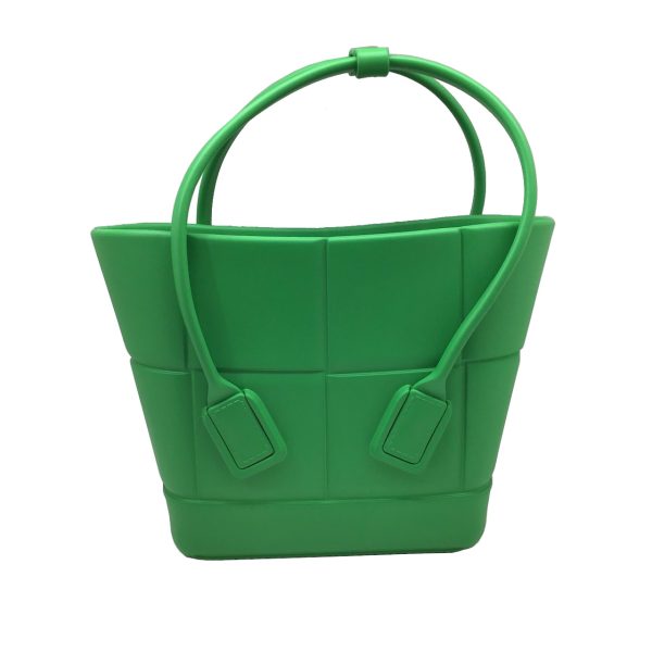 imgrc0091480112 Bottega Veneta The Arco Rubber Handbag Tote Green