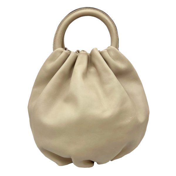 imgrc0091686338 Loewe Bounce Handbag Shoulder Bag Calf Leather Beige